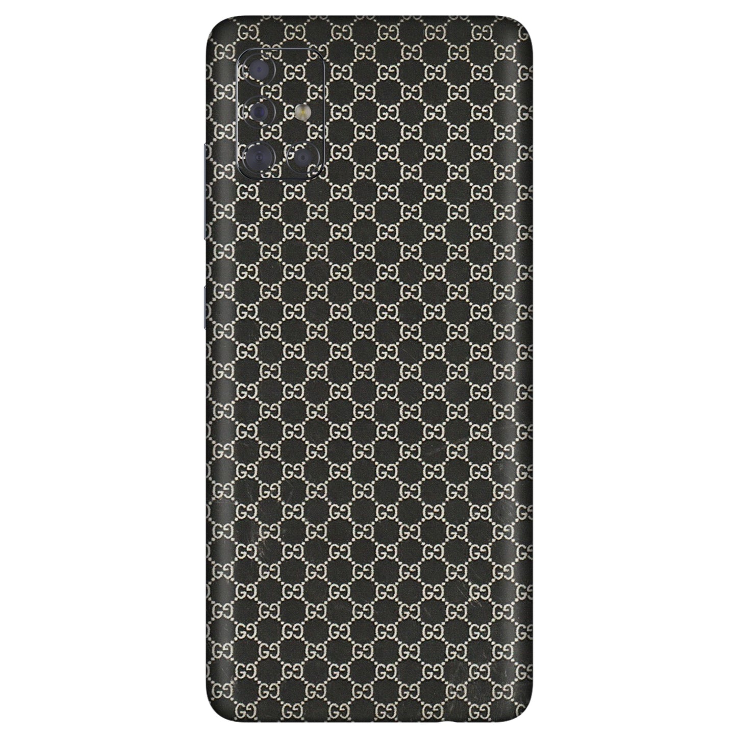 Samsung A/S Series Phone Skins (All Models) - Black G Print - 3D Embossed Finish (L-109) Samsung Galaxy A71