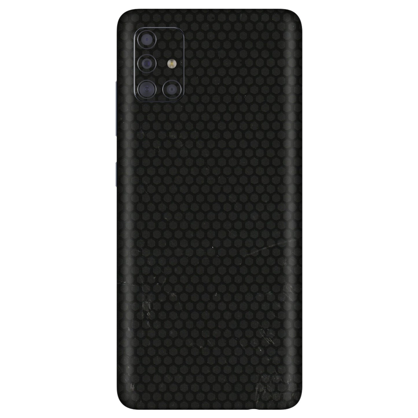 Samsung A/S Series Phone Skins (All Models) - Black honeycomb - 3D Embossed Finish (L-114) Samsung Galaxy A71
