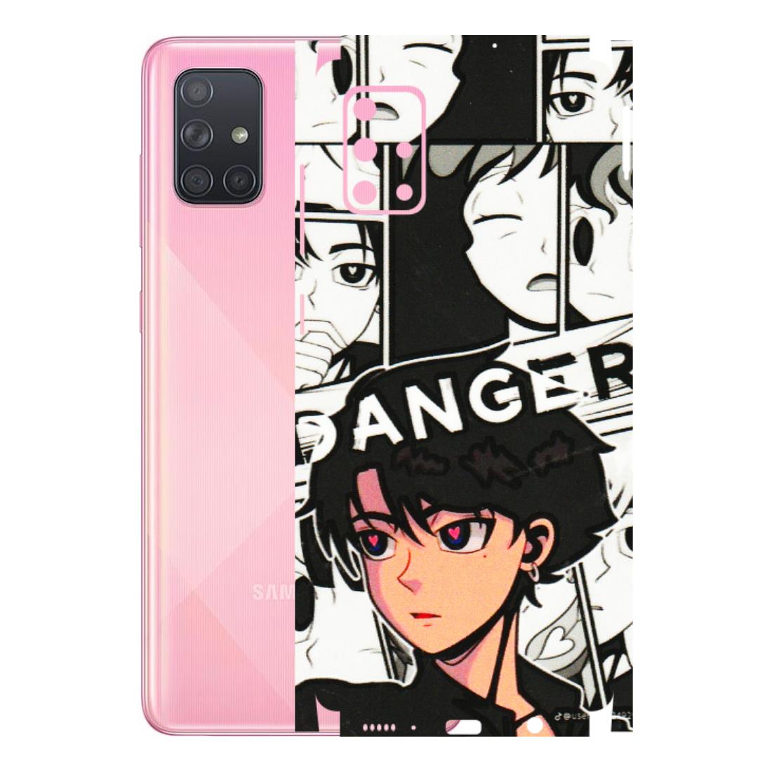 Samsung A/S Series Phone Skins (All Models) - Danger Anime - 3D Embossed Finish (L-155) Samsung Galaxy A71