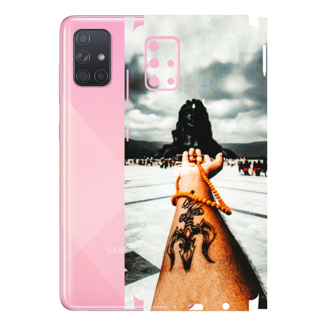 Samsung A/S Series Phone Skins (All Models) - Jai Adiyogi Mahakaal - 3D Embossed Finish (L-164) Samsung Galaxy A71