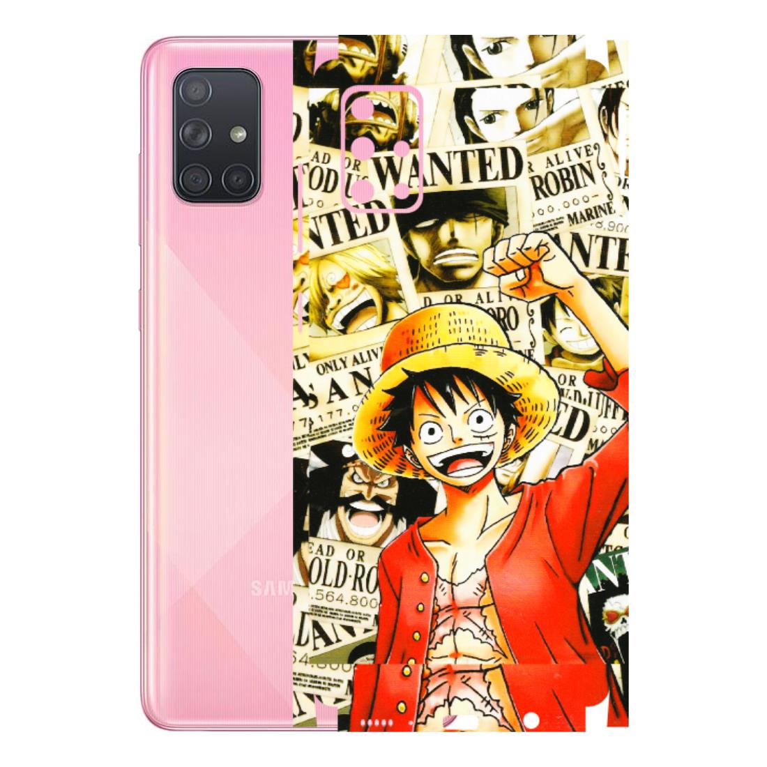 Samsung A/S Series Phone Skins (All Models) - Luffy Anime - 3D Embossed Finish (L-177) Samsung Galaxy A71