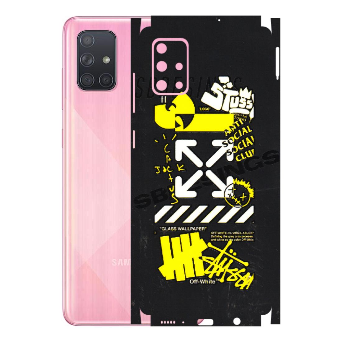 Samsung A/S Series Phone Skins (All Models) - Anti Social Graffiti - 3D Embossed Finish (L-198) Samsung Galaxy A71