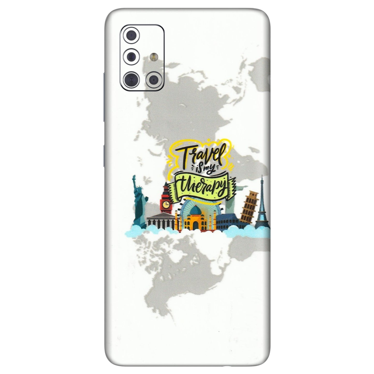 Samsung A/S Series Phone Skins (All Models) - Travel Therapy - 3D Embossed Finish (L-199) Samsung Galaxy A71