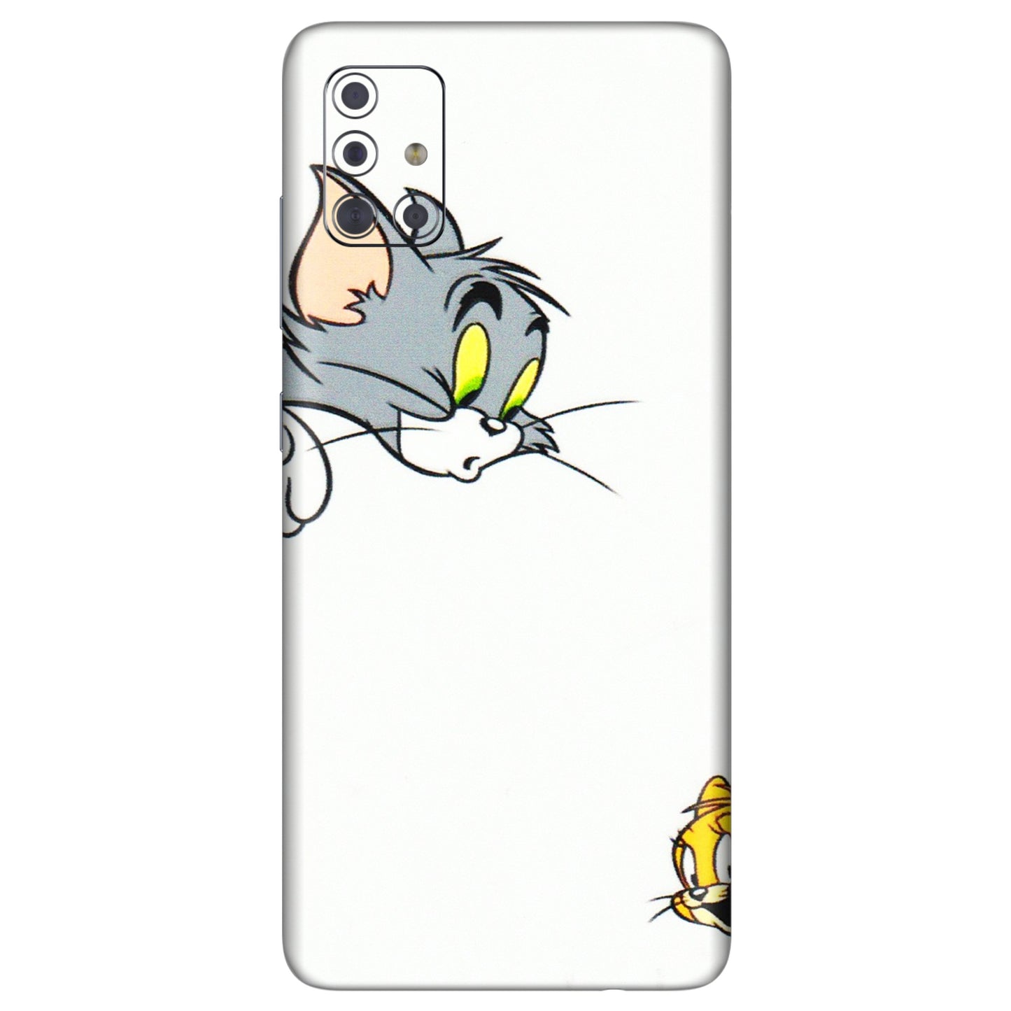 Samsung A/S Series Phone Skins (All Models) - Cute Tom And Jerry - 3D Embossed Finish (L-220) Samsung Galaxy A71