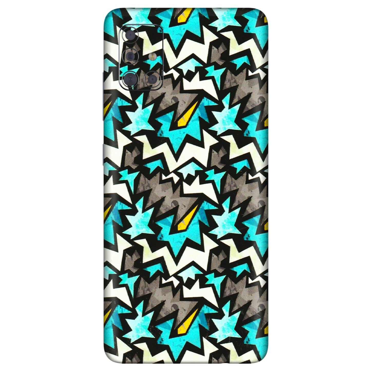 Samsung A/S Series Phone Skins (All Models) - Funky Zig Zag - 3D Embossed Finish (L-223) Samsung Galaxy A71