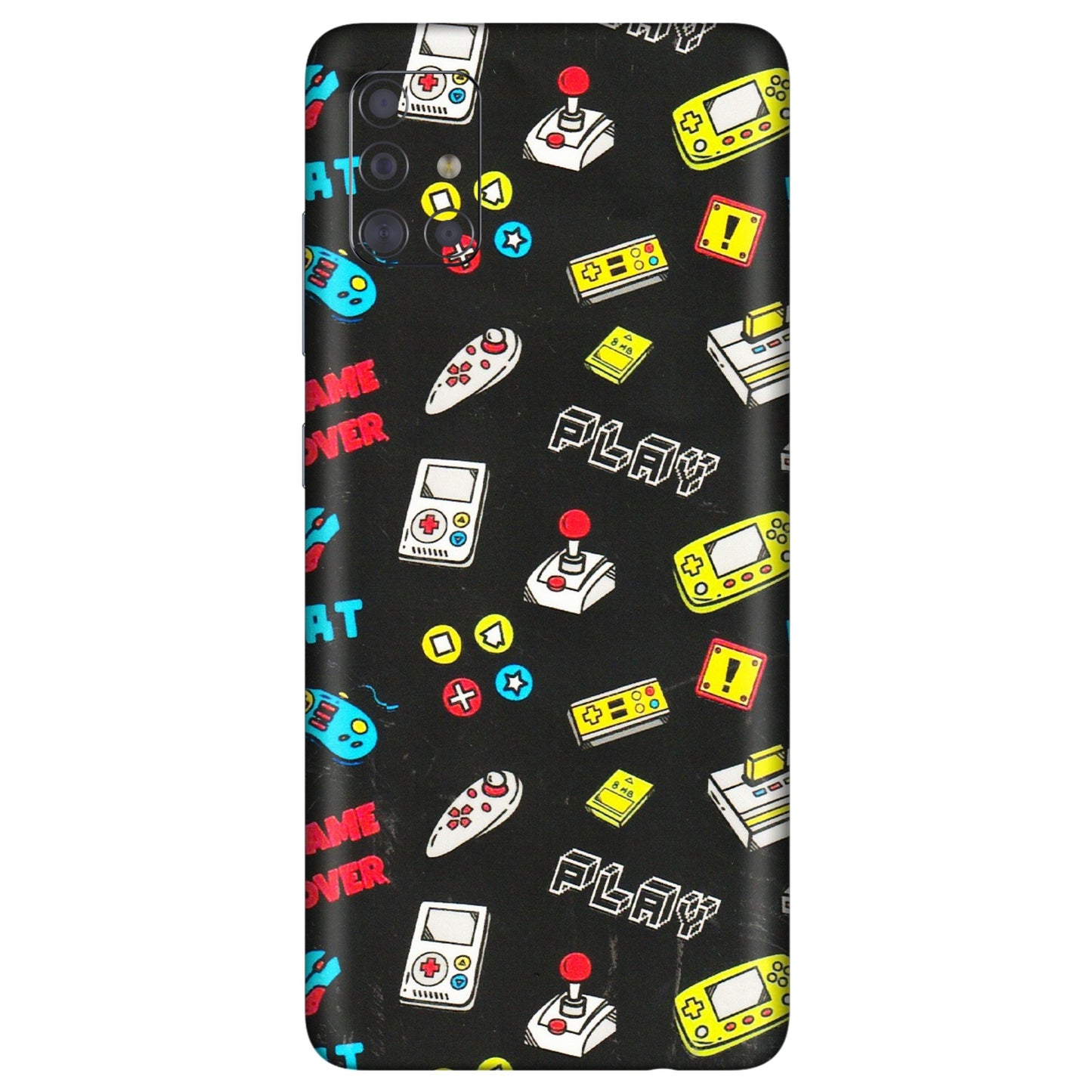 Samsung A/S Series Phone Skins (All Models) - Gaming Doodles - 3D Embossed Finish (L-224) Samsung Galaxy A71