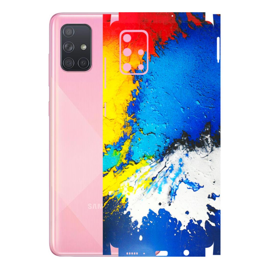 Samsung A/S Series Phone Skins (All Models) - Acrylic Paint Spill - 3D Embossed Finish (L-229) Samsung Galaxy A71