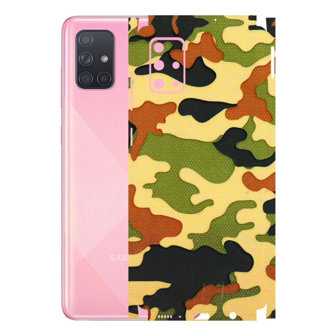Samsung A/S Series Phone Skins (All Models) - Indian Military - 3D Embossed Finish (L-234) Samsung Galaxy A71