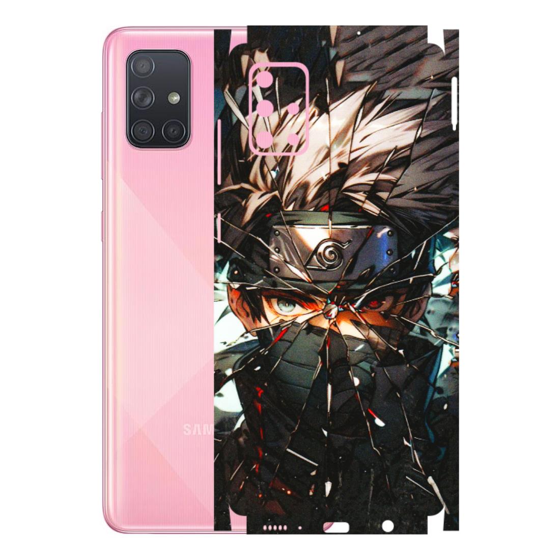 Samsung A/S Series Phone Skins (All Models) - Kakashi Shattered Glass Effect - 3D Embossed Finish (L-237) Samsung Galaxy A71
