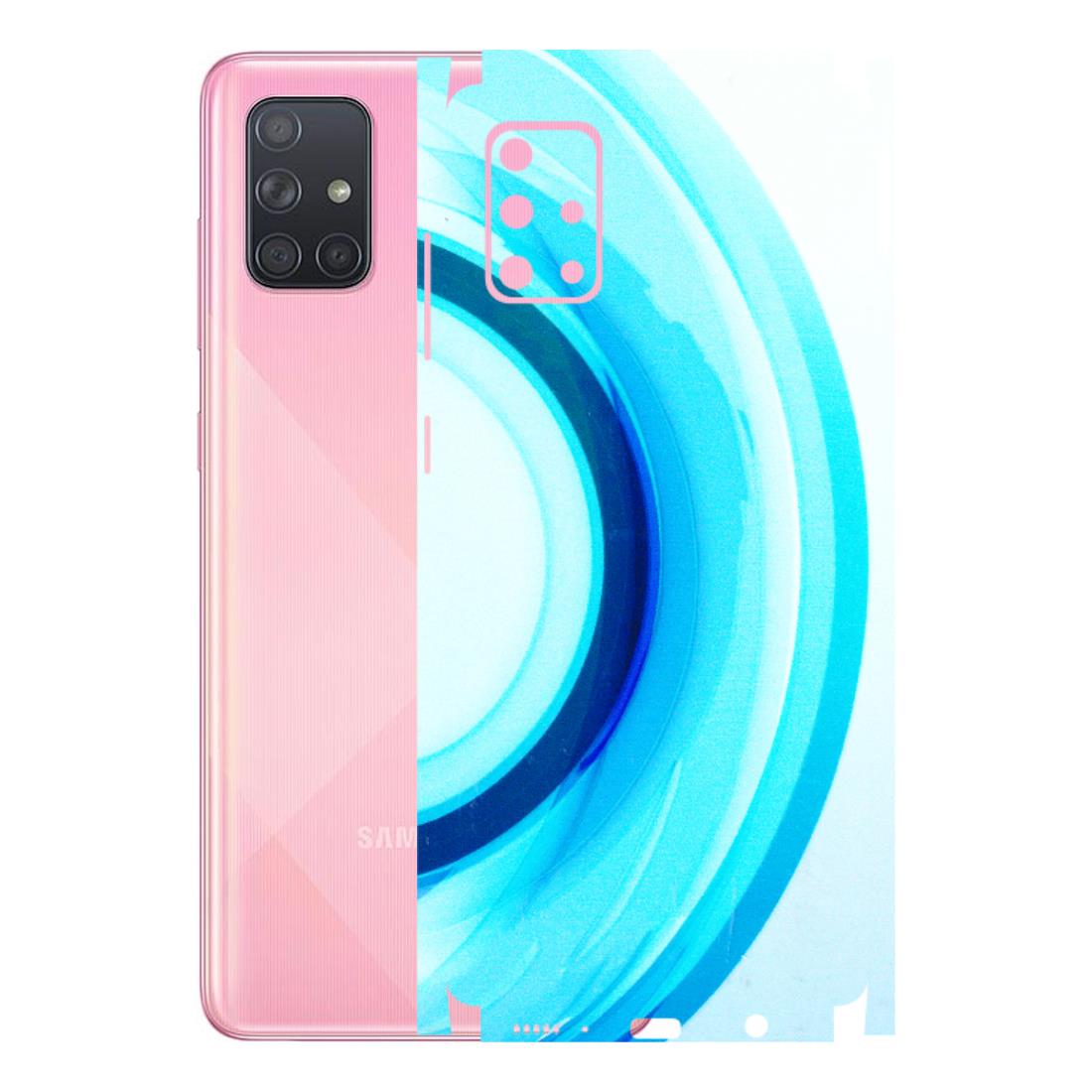 Samsung A/S Series Phone Skins (All Models) - The Blue Curve - 3D Embossed Finish (L-244) Samsung Galaxy A71