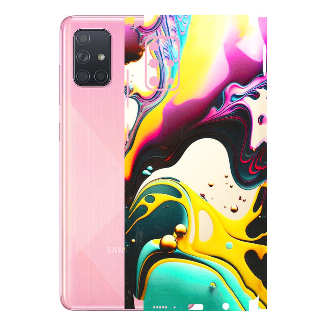 Samsung A/S Series Phone Skins (All Models) - Multicolor Abstract pattern - 3D Embossed Finish (L-254) Samsung Galaxy A71
