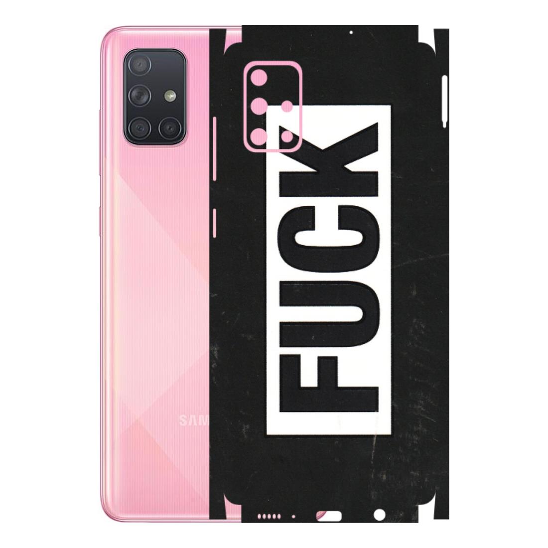 Samsung A/S Series Phone Skins (All Models) - The F Word - 3D Embossed Finish (L-255) Samsung Galaxy A71