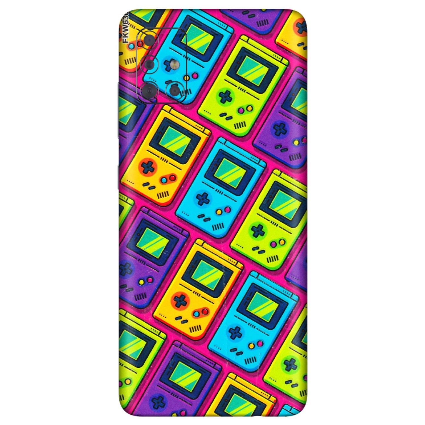 Samsung A/S Series Phone Skins (All Models) - Gameboy Colourful - 3D Embossed Finish (L-266) Samsung Galaxy A71