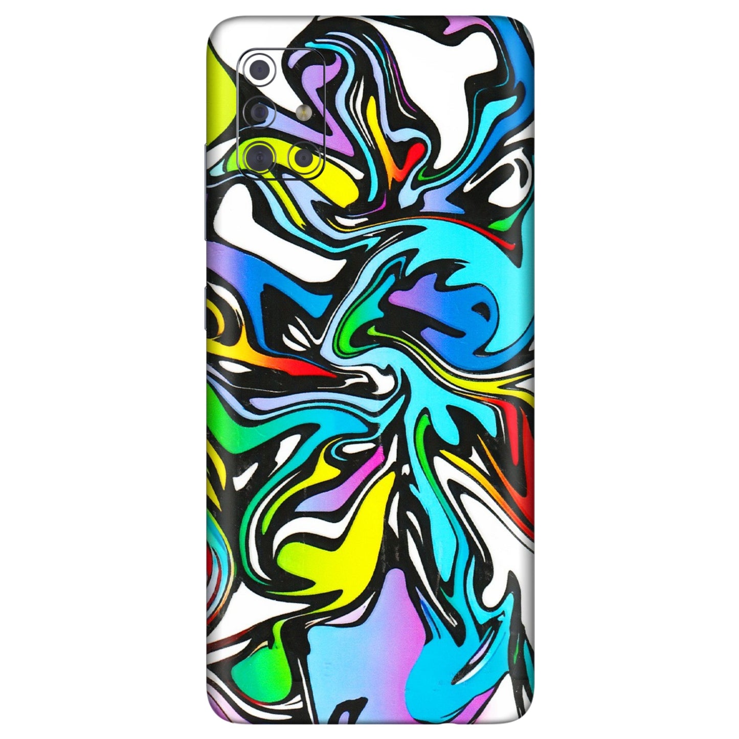 Samsung A/S Series Phone Skins (All Models) - Abstract Colour Paints - 3D Embossed Finish (L-271) Samsung Galaxy A71