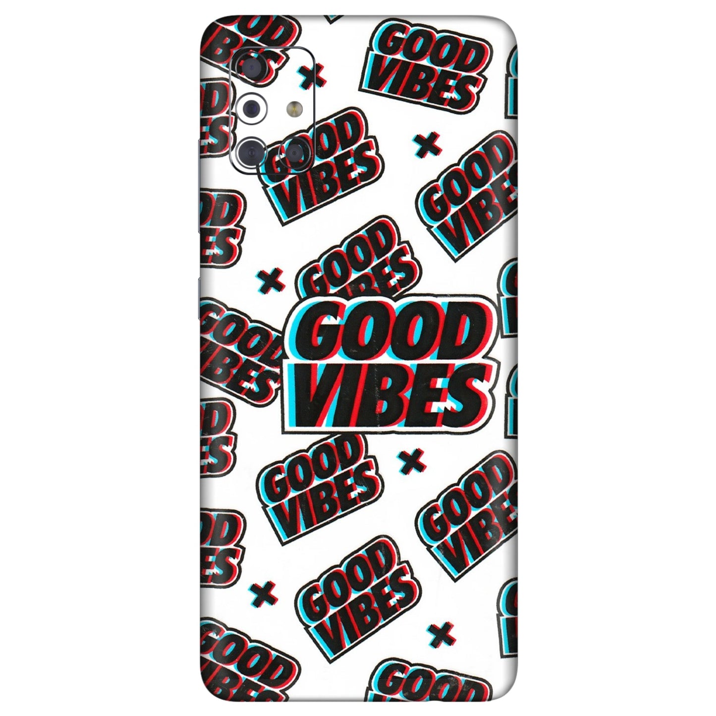 Samsung A/S Series Phone Skins (All Models) - Good Vibes - 3D Embossed Finish (L-282) Samsung Galaxy A71
