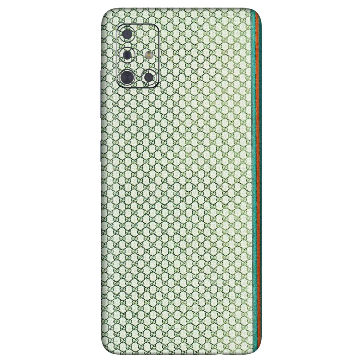 Samsung A/S Series Phone Skins (All Models) - Gucci Fabric Pattern - 3D Embossed Finish (L-73) Samsung Galaxy A71