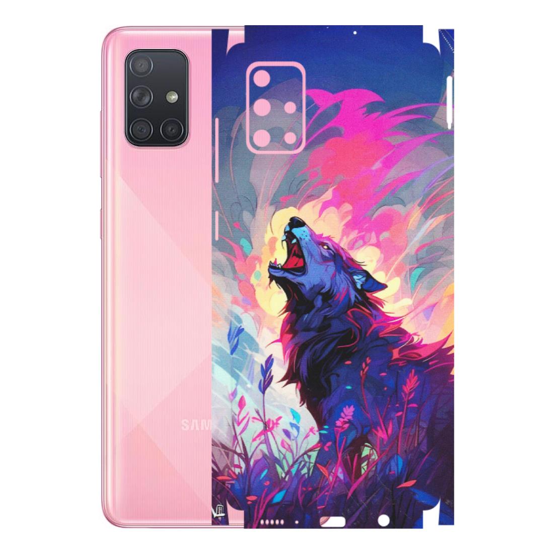 Samsung A/S Series Phone Skins (All Models) - New Wild Wolf Abstract - Matte Finish (M-125) Samsung Galaxy A71