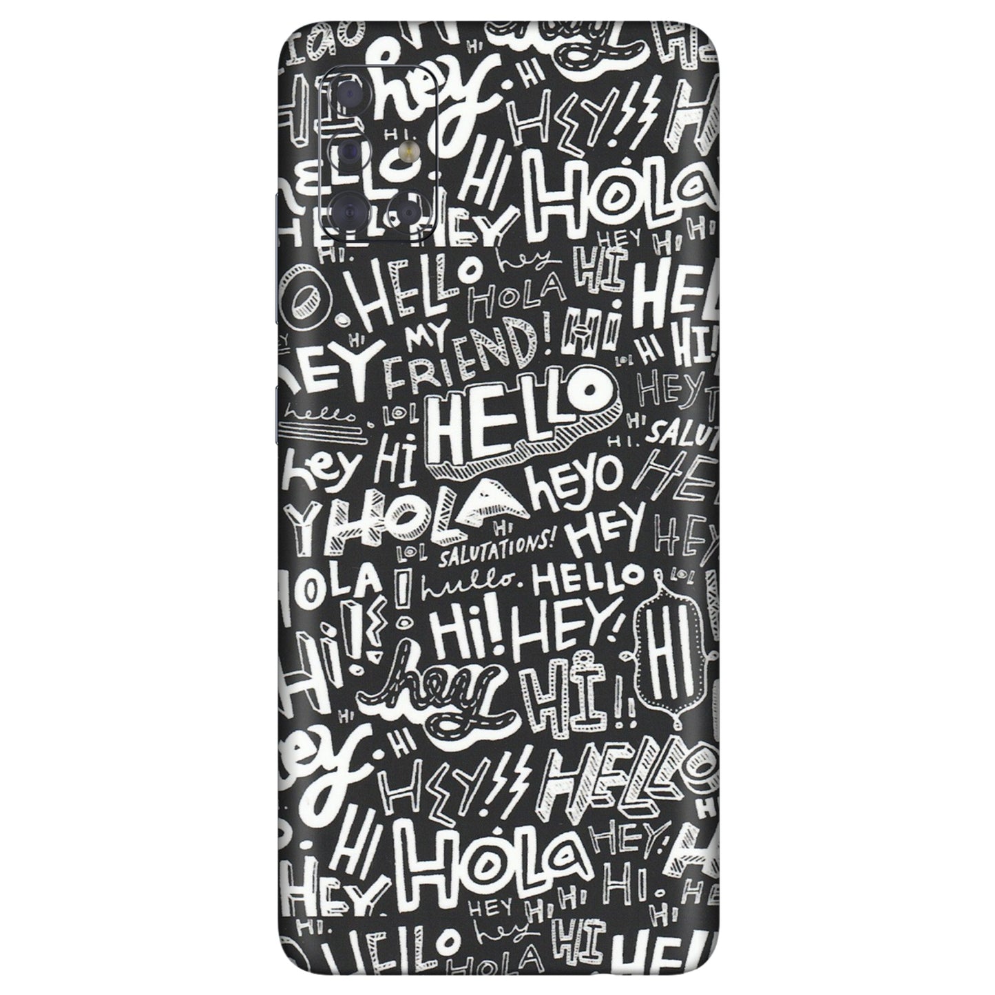 Samsung A/S Series Phone Skins (All Models) - Hi Hello Doodles - Matte Finish (M-25) Samsung Galaxy A71