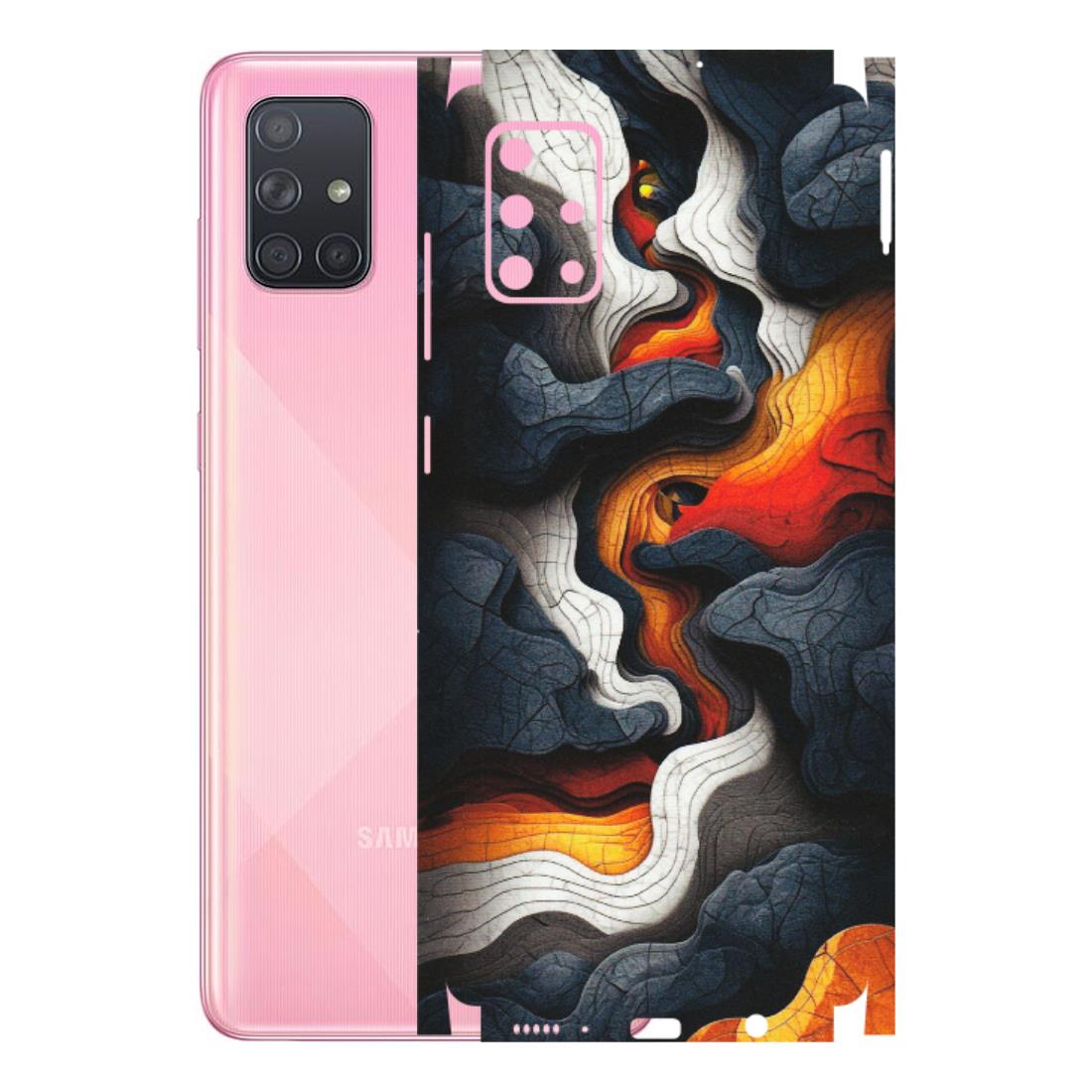 Samsung A/S Series Phone Skins (All Models) - Abstract Volcanic Layers - Matte Finish (M-52) Samsung Galaxy A71