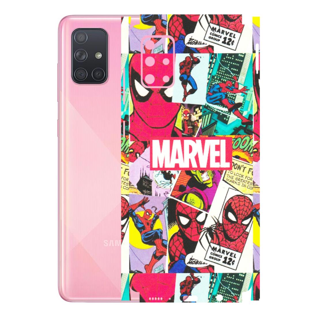 Samsung A/S Series Phone Skins (All Models) - Marvel Comic Spiderman Grafitti - Matte Finish (M-72) Samsung Galaxy A71