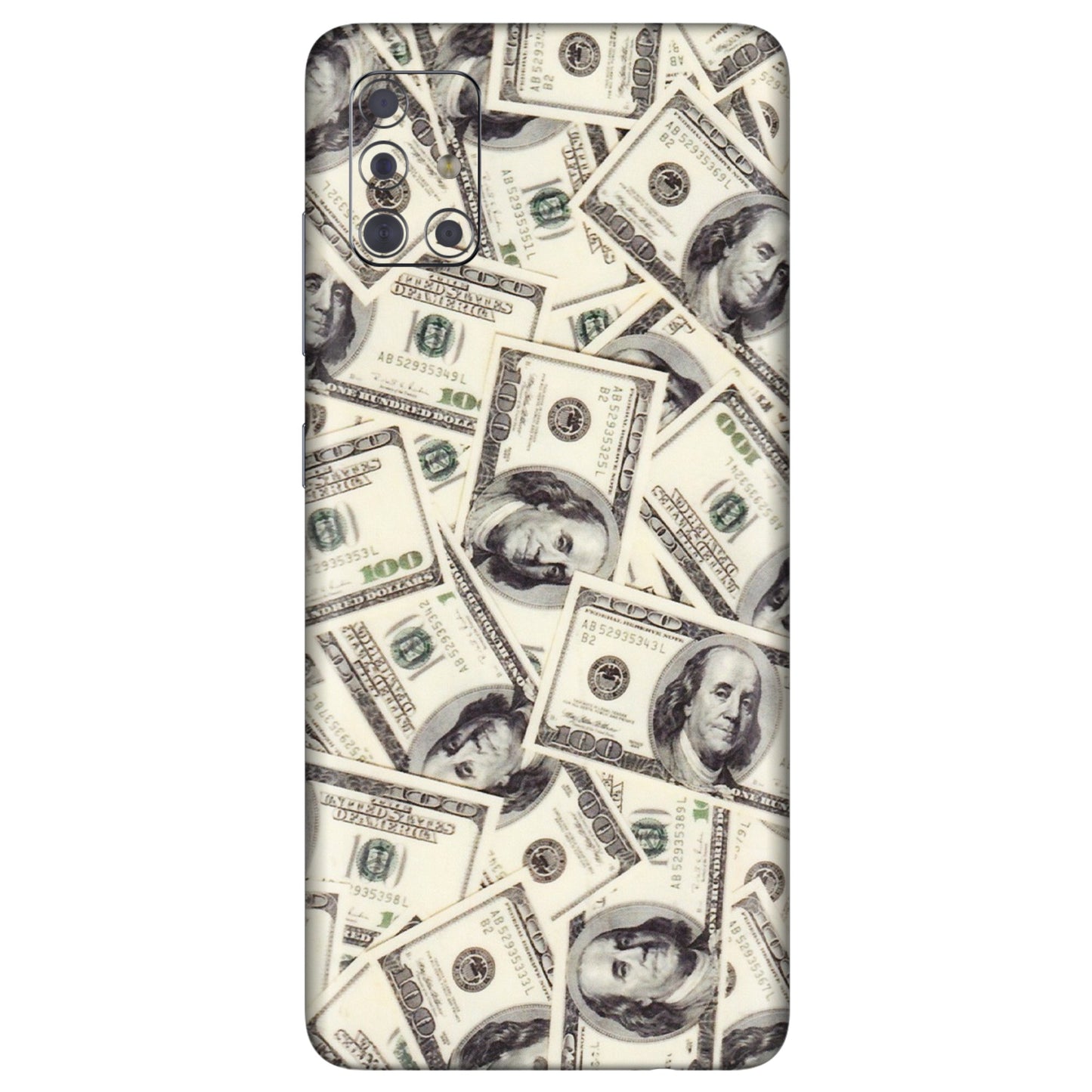 Samsung A/S Series Phone Skins (All Models) - Dollar Lover - Transparent Finish (T-17) Samsung Galaxy A71