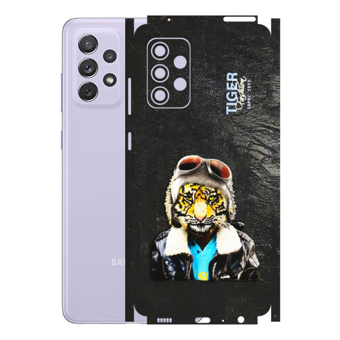 Samsung A/S Series Phone Skins (All Models) - Rider Tiger - 3D Embossed Finish (L-113) Samsung Galaxy A72