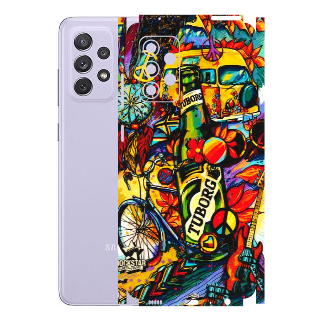 Samsung A/S Series Phone Skins (All Models) - Cool Beer Bottle - 3D Embossed Finish (L-193) Samsung Galaxy A72