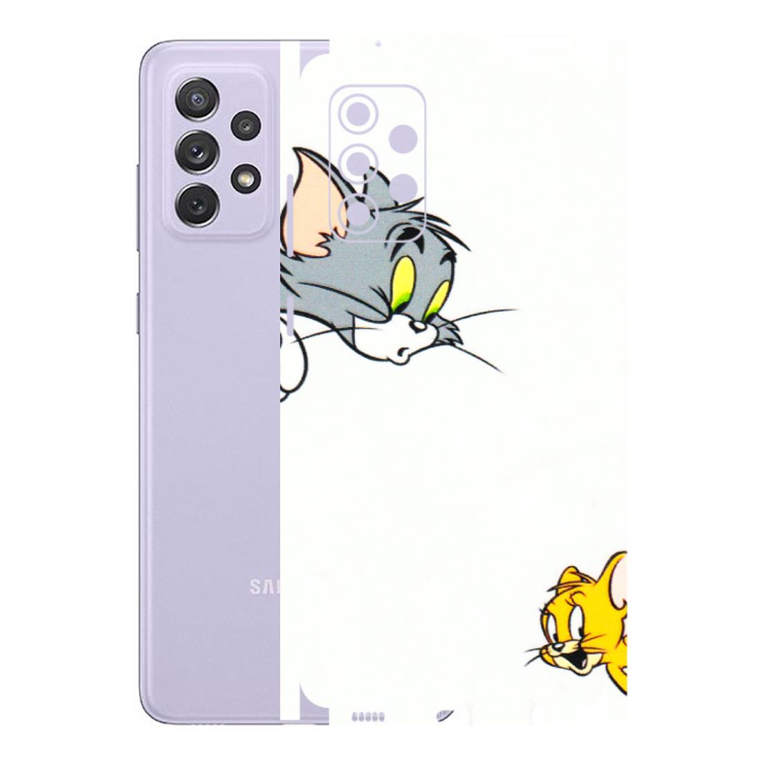 Samsung A/S Series Phone Skins (All Models) - Cute Tom And Jerry - 3D Embossed Finish (L-220) Samsung Galaxy A72