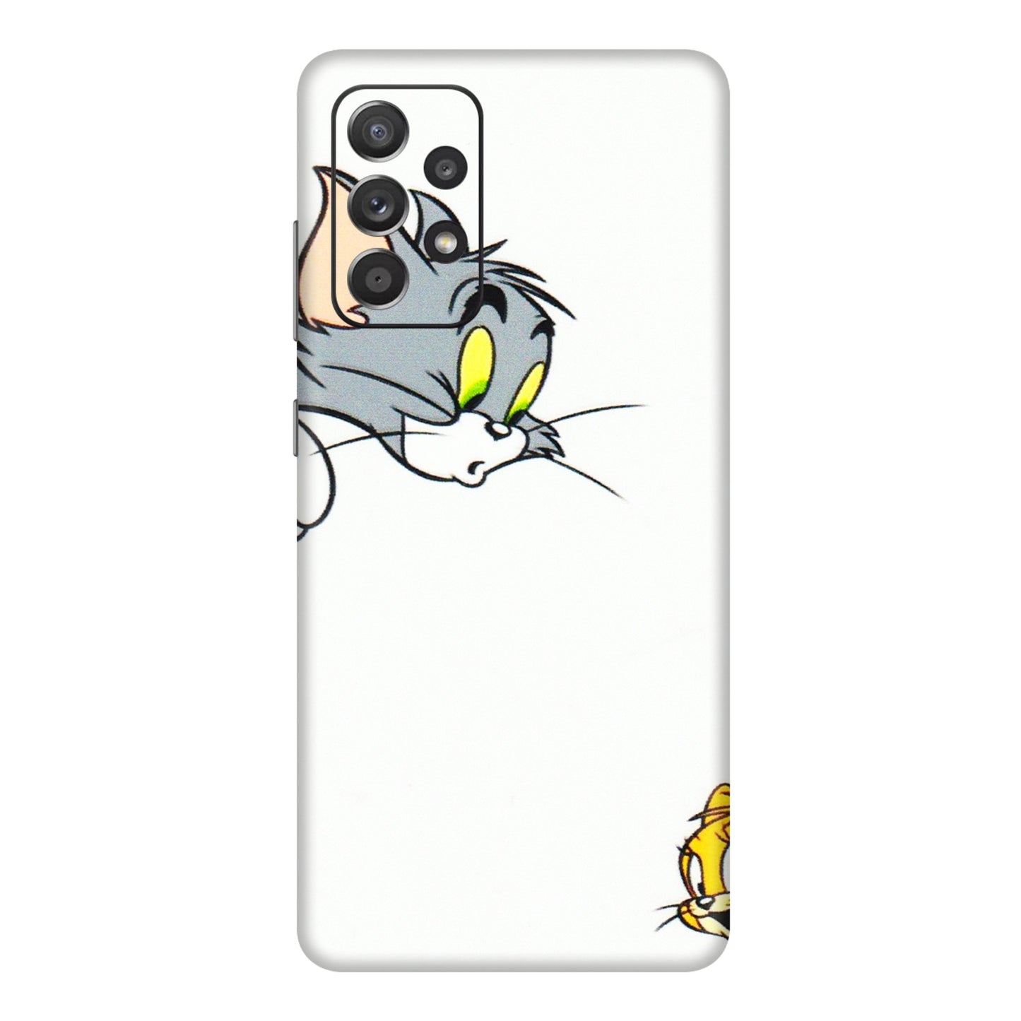 Samsung A/S Series Phone Skins (All Models) - Cute Tom And Jerry - 3D Embossed Finish (L-220) Samsung Galaxy A72