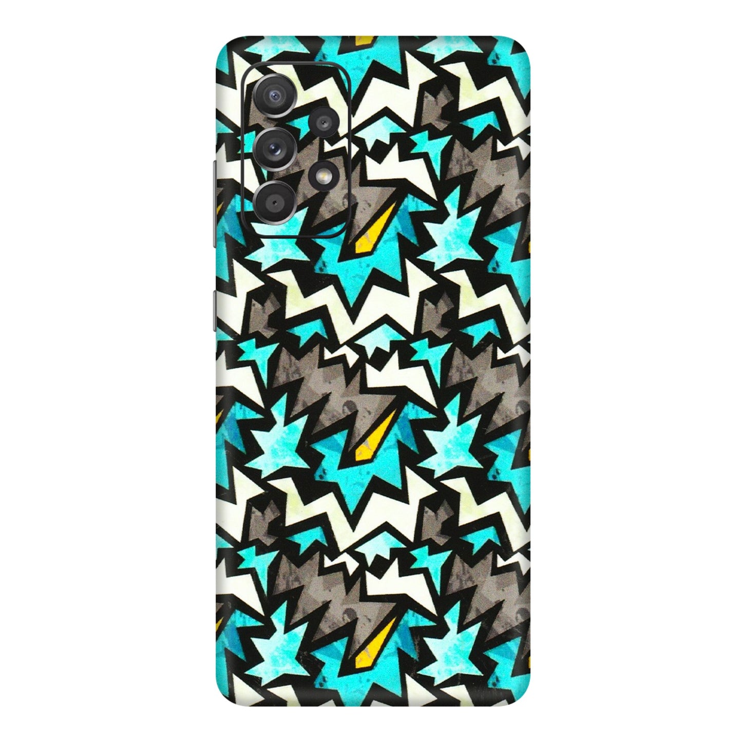Samsung A/S Series Phone Skins (All Models) - Funky Zig Zag - 3D Embossed Finish (L-223) Samsung Galaxy A72