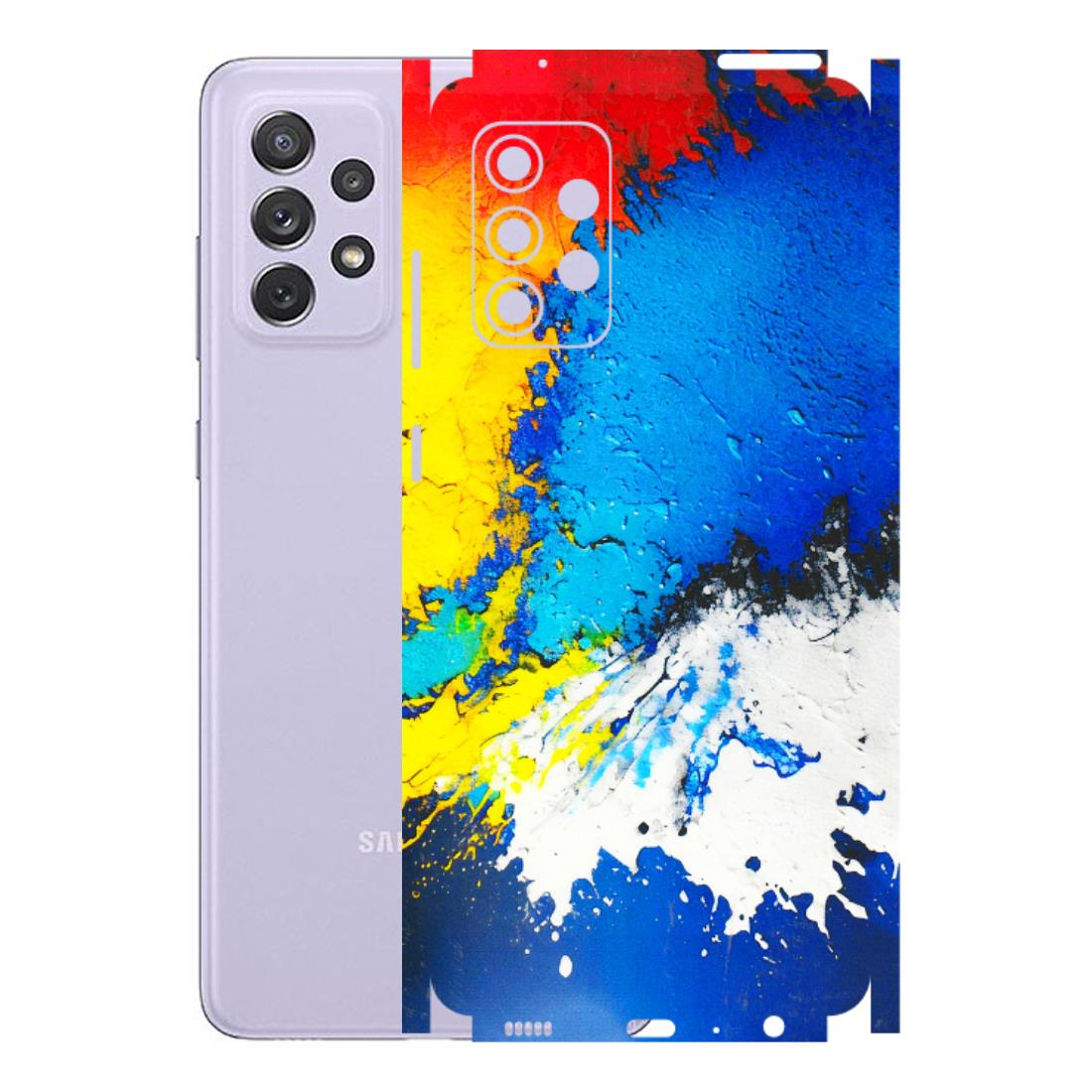 Samsung A/S Series Phone Skins (All Models) - Acrylic Paint Spill - 3D Embossed Finish (L-229) Samsung Galaxy A72