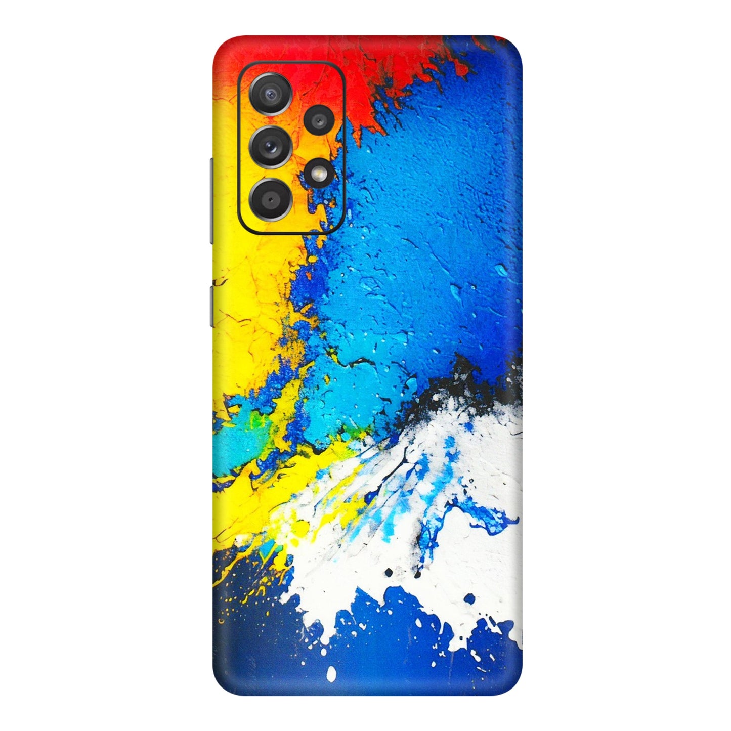 Samsung A/S Series Phone Skins (All Models) - Acrylic Paint Spill - 3D Embossed Finish (L-229) Samsung Galaxy A72