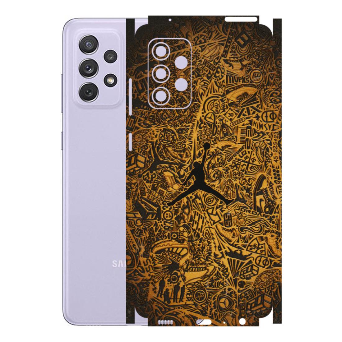 Samsung A/S Series Phone Skins (All Models) - Premium Gold Basketball Player - 3D Embossed Finish (L-236) Samsung Galaxy A72