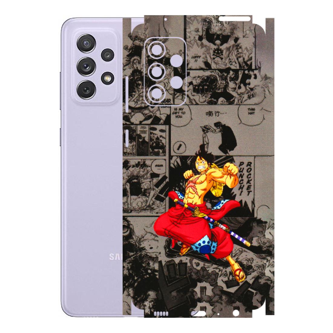 Samsung A/S Series Phone Skins (All Models) - One Piece Rocket Punch Manga - 3D Embossed Finish (L-25) Samsung Galaxy A72