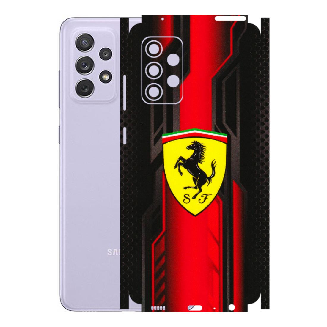 Samsung A/S Series Phone Skins (All Models) - Black Ferrari Logo - 3D Embossed Finish (L-253) Samsung Galaxy A72