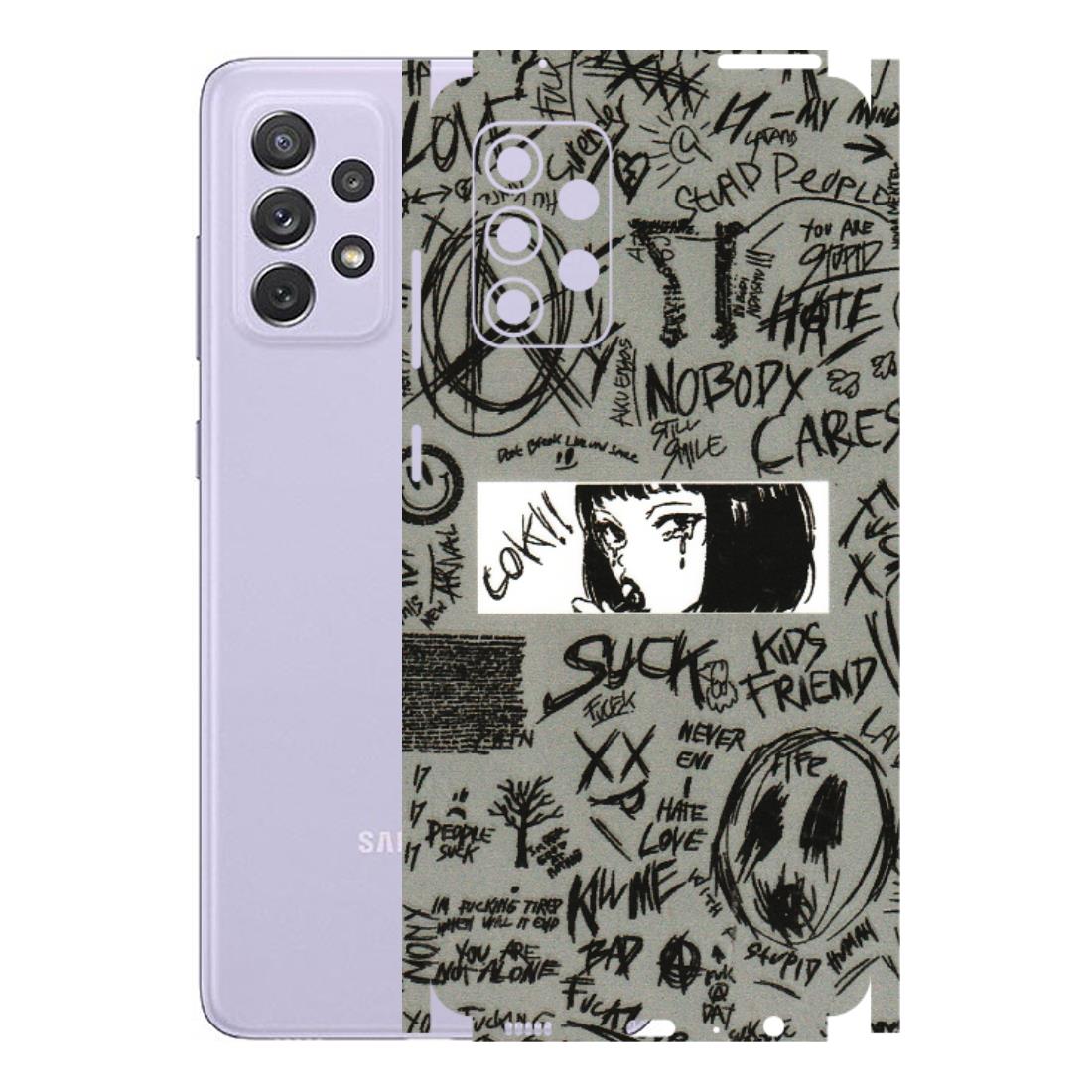 Samsung A/S Series Phone Skins (All Models) - Never Have Love Anime - 3D Embossed Finish (L-260) Samsung Galaxy A72