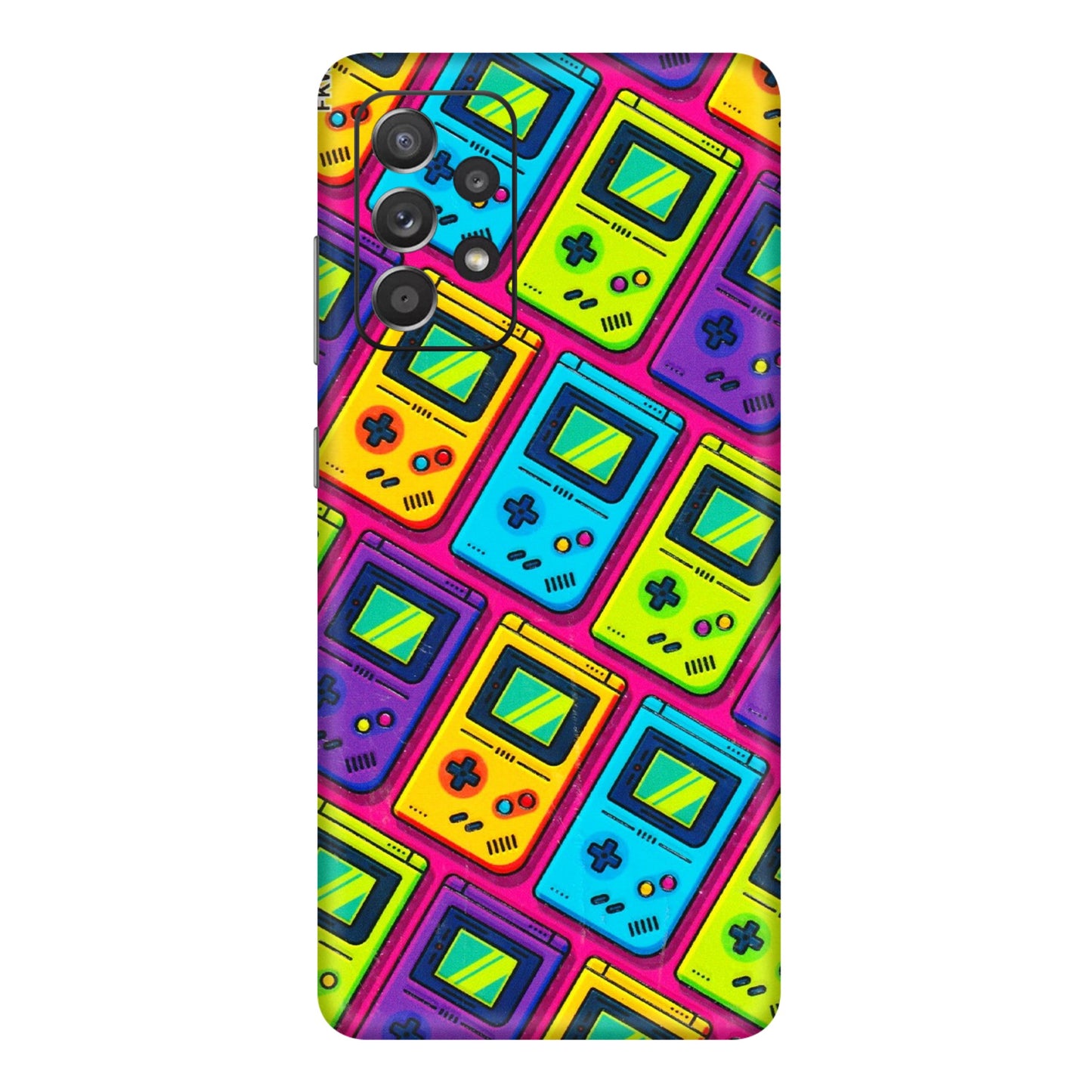 Samsung A/S Series Phone Skins (All Models) - Gameboy Colourful - 3D Embossed Finish (L-266) Samsung Galaxy A72