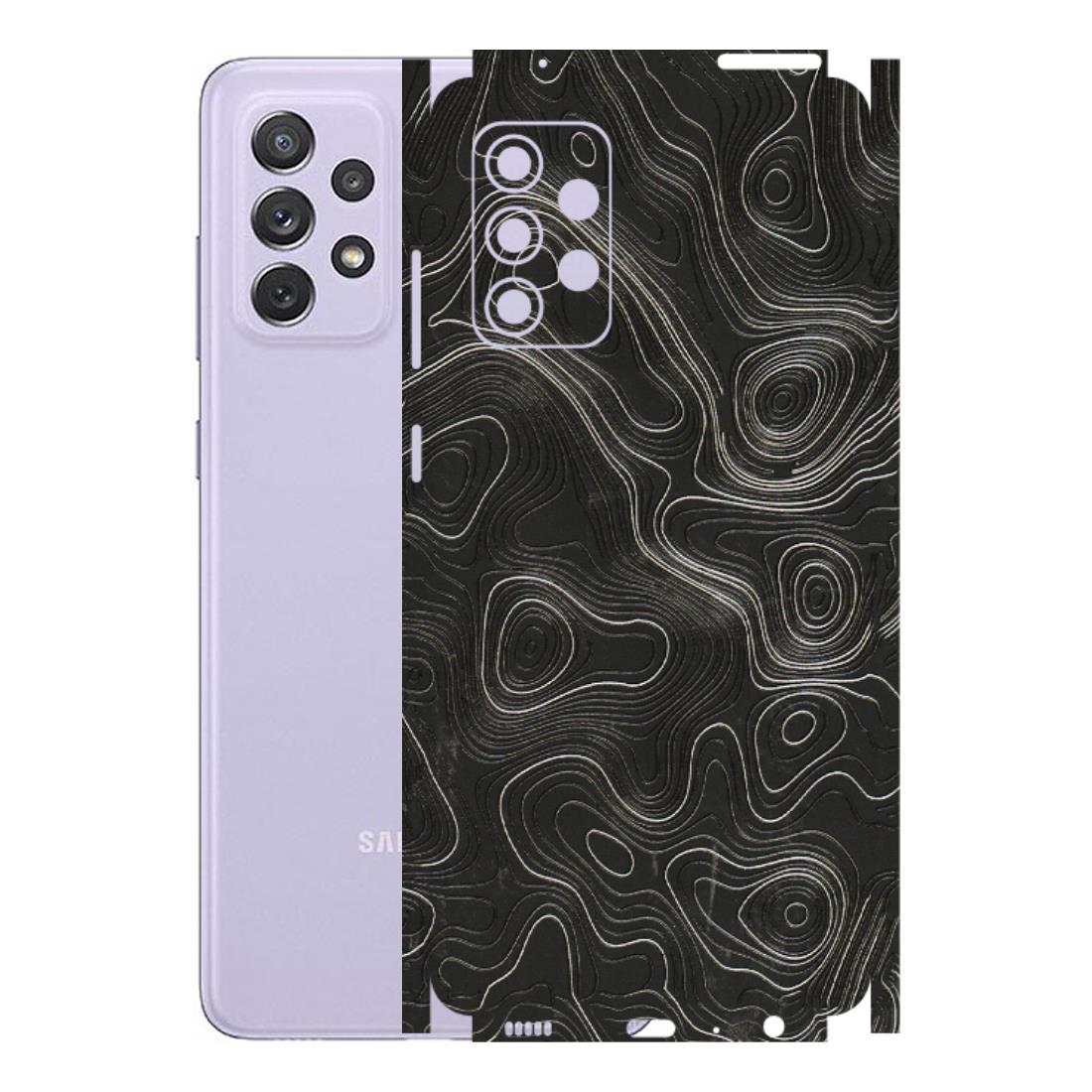 Samsung A/S Series Phone Skins (All Models) - Abstract White Line Map - 3D Embossed Finish (L-269) Samsung Galaxy A72