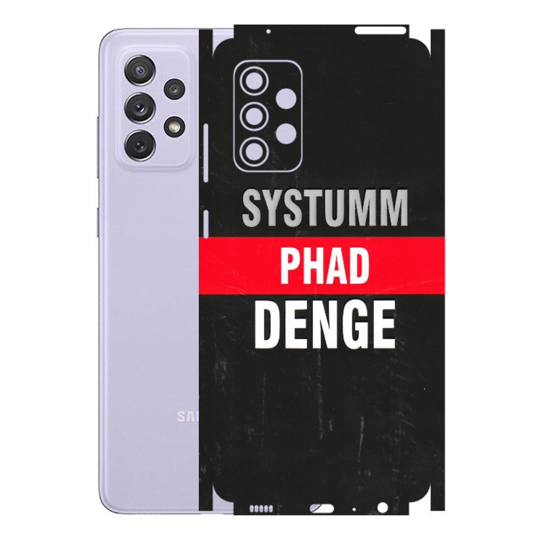 Samsung A/S Series Phone Skins (All Models) - Systumm Phad Denge - 3D Embossed Finish (L-278) Samsung Galaxy A72