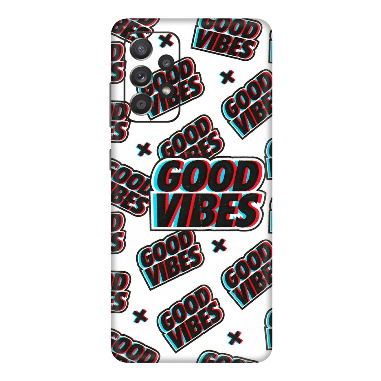 Samsung A/S Series Phone Skins (All Models) - Good Vibes - 3D Embossed Finish (L-282) Samsung Galaxy A72