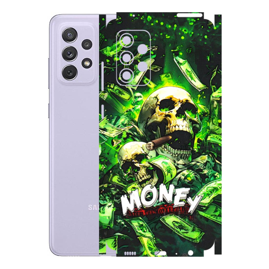 Samsung A/S Series Phone Skins (All Models) - Skull Money - 3D Embossed Finish (L-303) Samsung Galaxy A72
