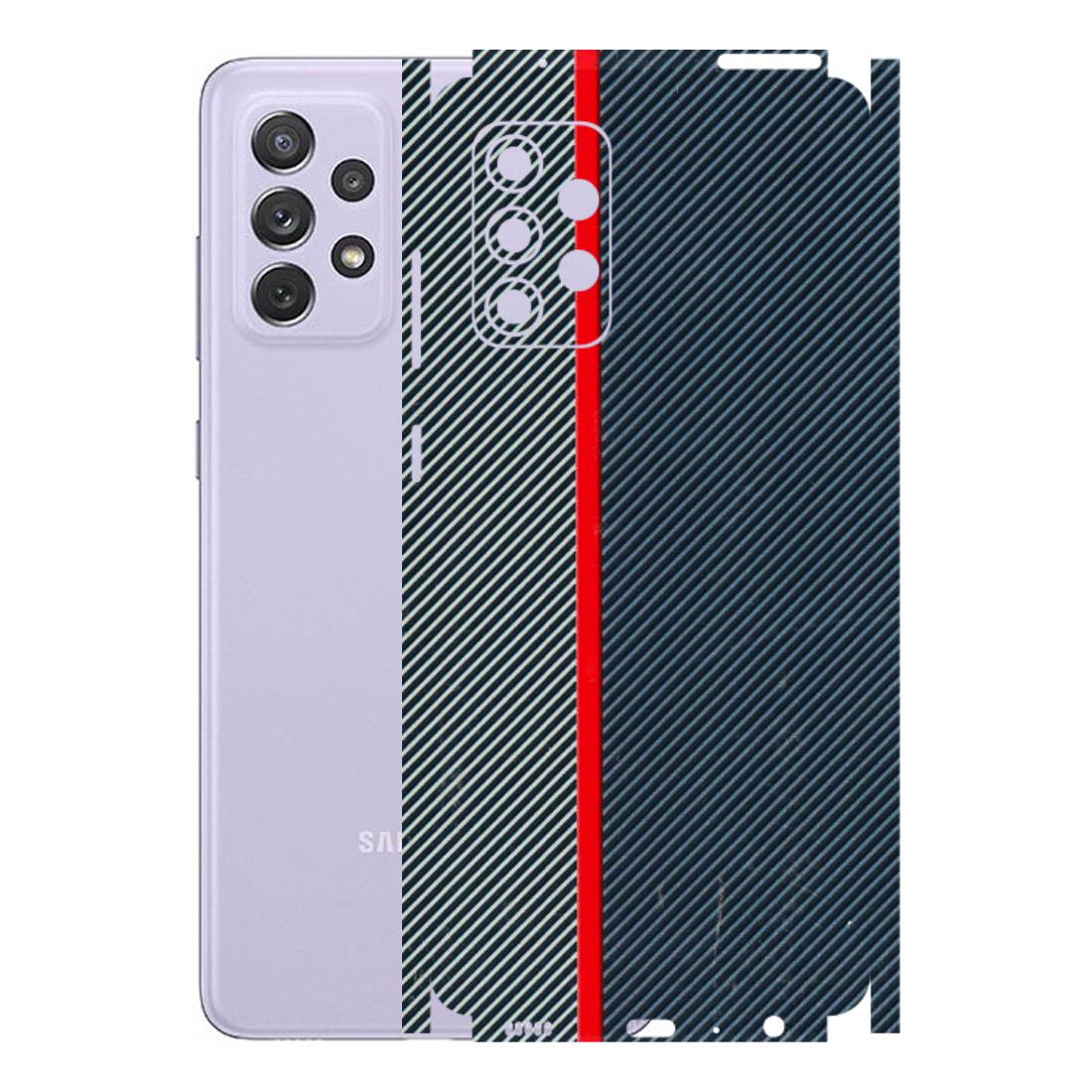 Samsung A/S Series Phone Skins (All Models) - Blue Sober Lines - 3D Embossed Finish (L-305) Samsung Galaxy A72