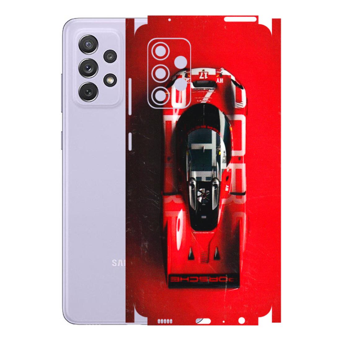 Samsung A/S Series Phone Skins (All Models) - Red Porsche Car Logo - 3D Embossed Finish (L-315) Samsung Galaxy A72