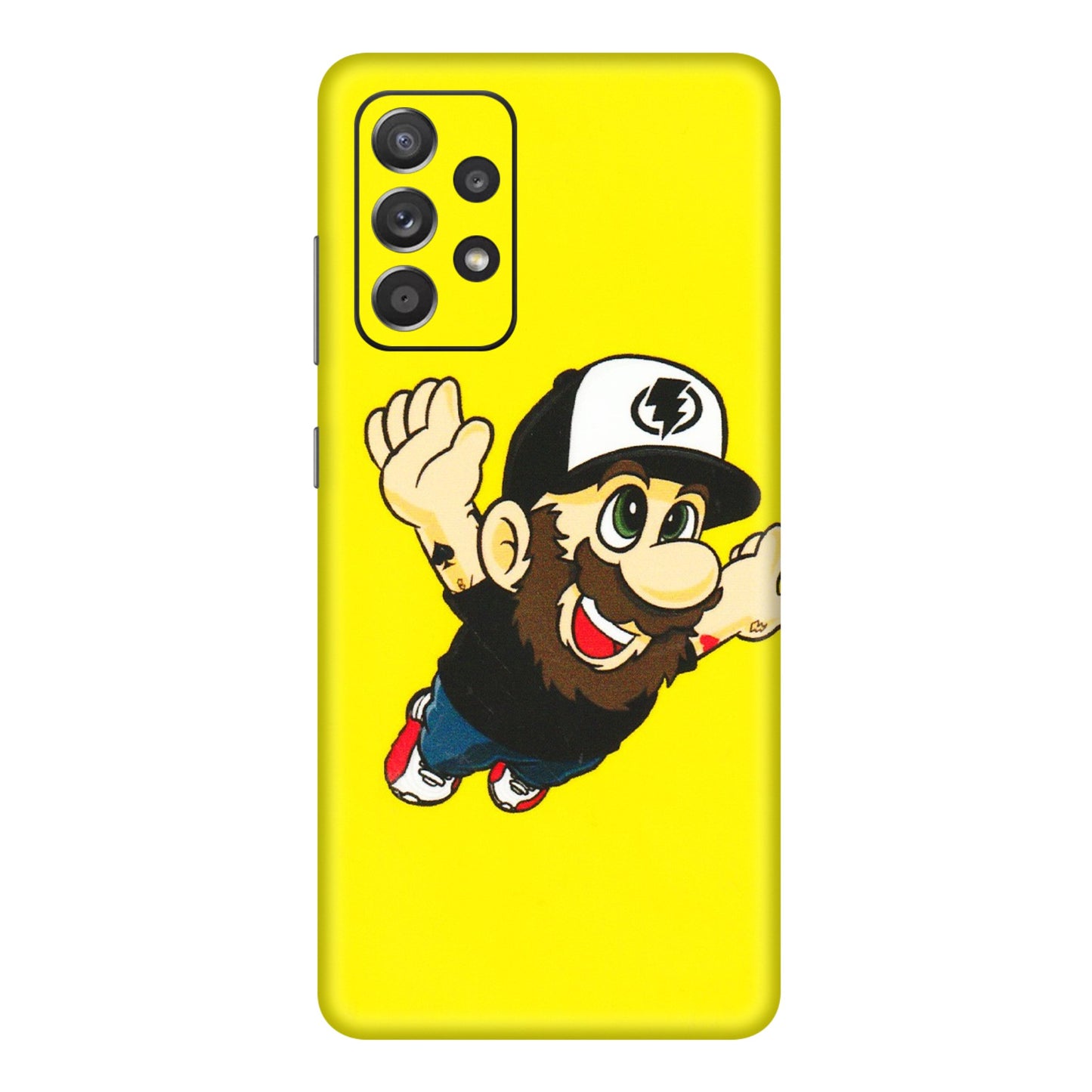 Samsung A/S Series Phone Skins (All Models) - Flying Beardo - 3D Embossed Finish (L-60) Samsung Galaxy A72