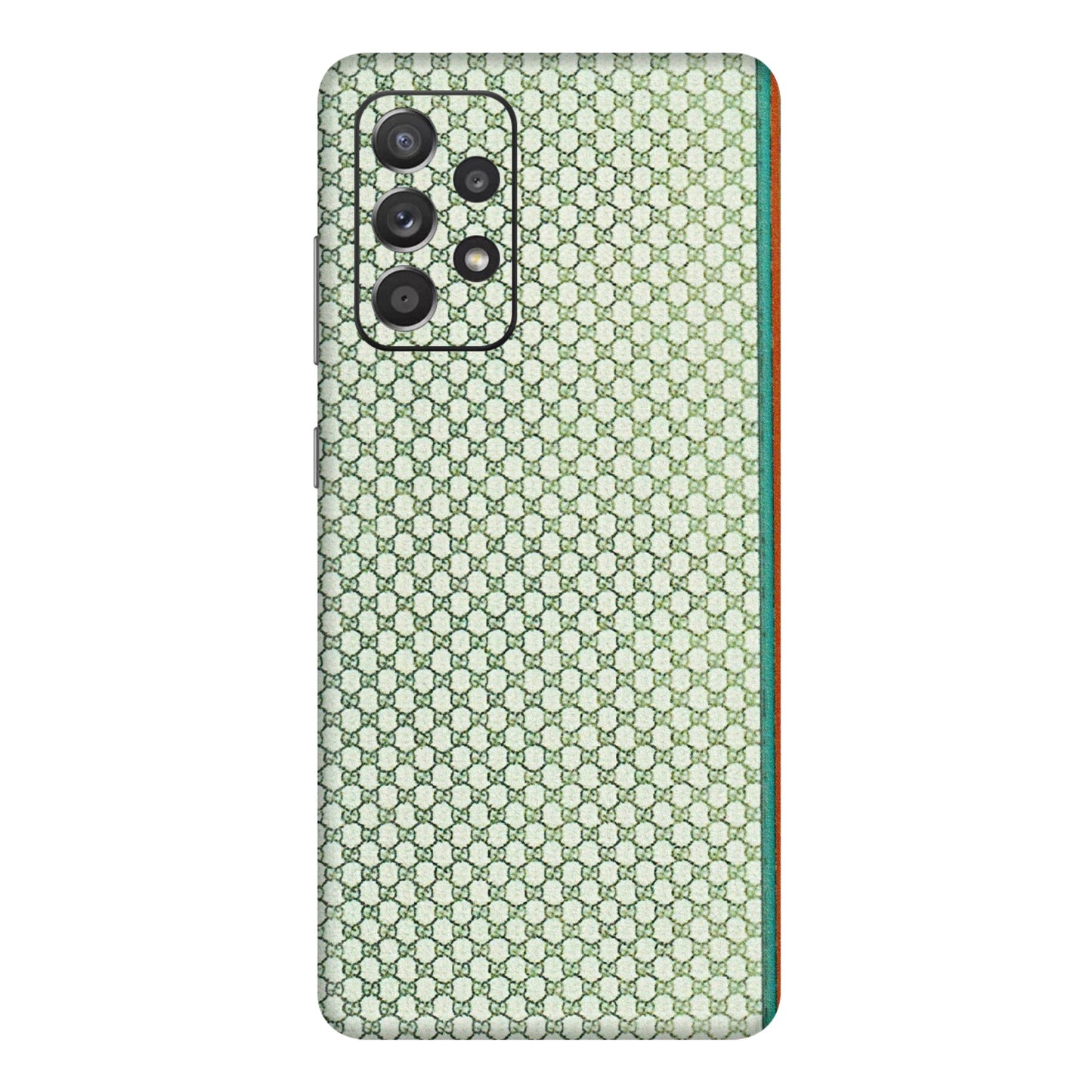 Samsung A/S Series Phone Skins (All Models) - Gucci Fabric Pattern - 3D Embossed Finish (L-73) Samsung Galaxy A72