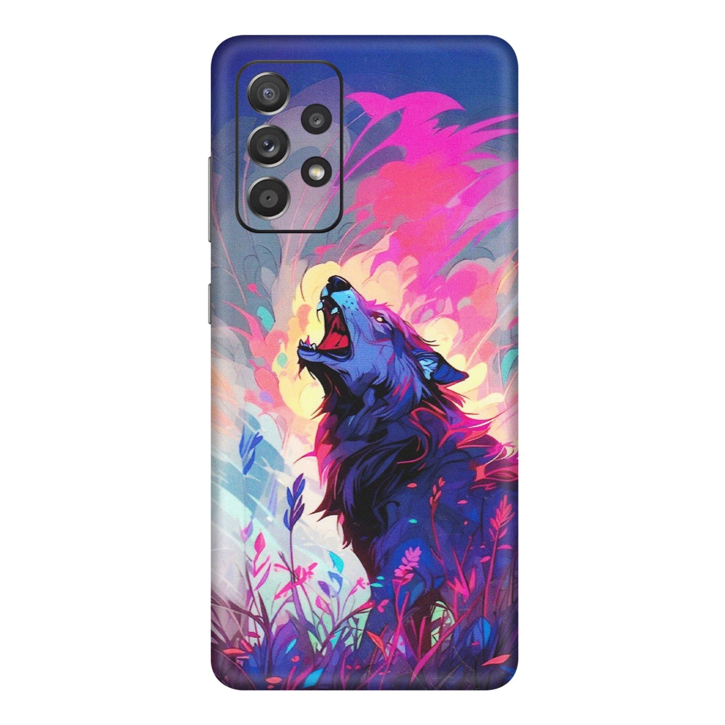 Samsung A/S Series Phone Skins (All Models) - New Wild Wolf Abstract - Matte Finish (M-125) Samsung Galaxy A72
