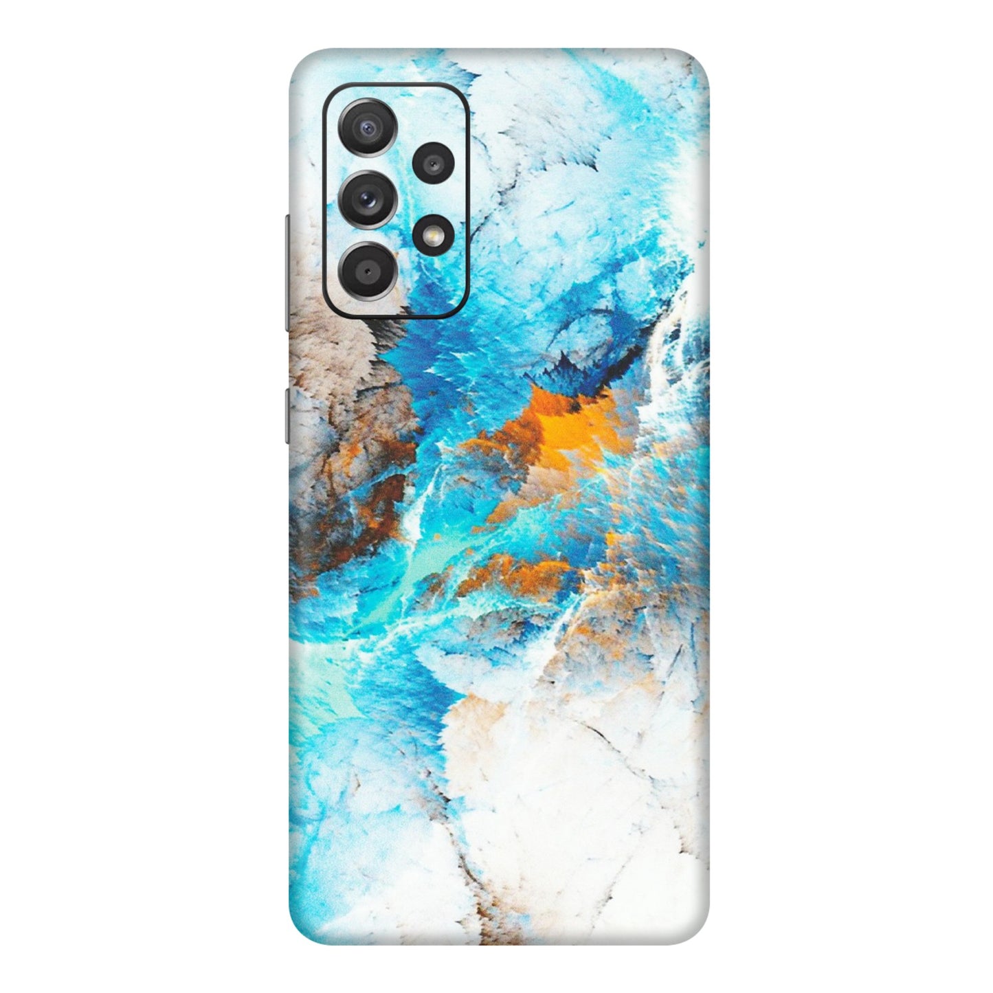 Samsung A/S Series Phone Skins (All Models) - Blue Waves Abstract - Matte Finish (M-19) Samsung Galaxy A72