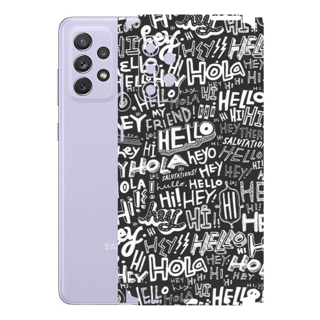 Samsung A/S Series Phone Skins (All Models) - Hi Hello Doodles - Matte Finish (M-25) Samsung Galaxy A72