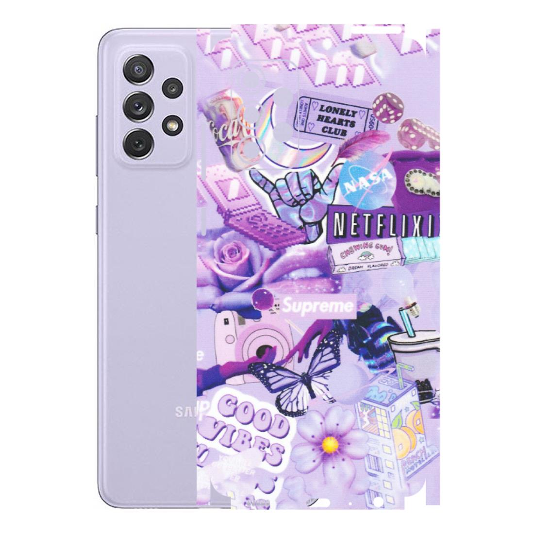 Samsung A/S Series Phone Skins (All Models) - Supreme Purple Magic - Matte Finish (M-88) Samsung Galaxy A72
