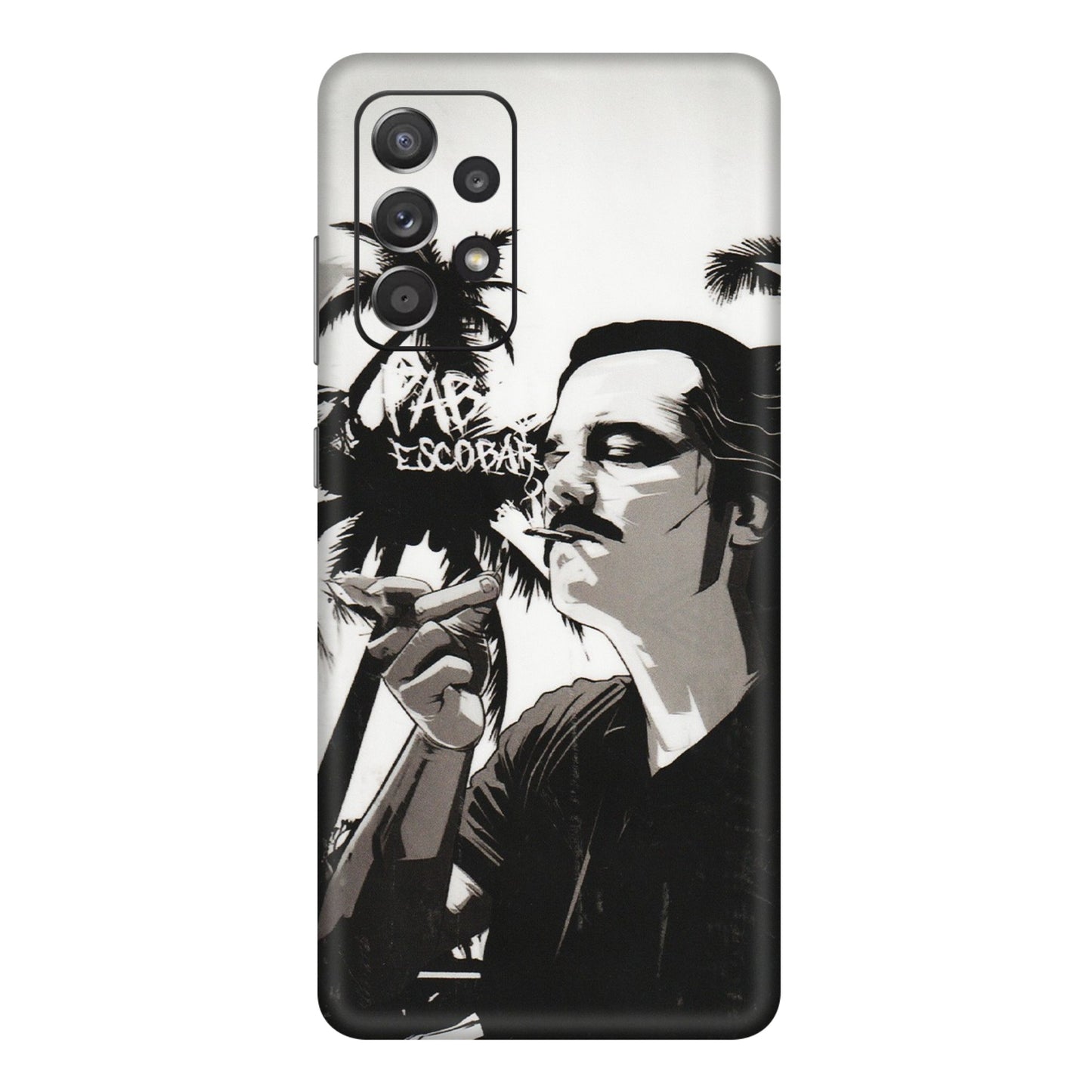 Samsung A/S Series Phone Skins (All Models) - Pab Escobar - Transparent Finish (T-05) Samsung Galaxy A72